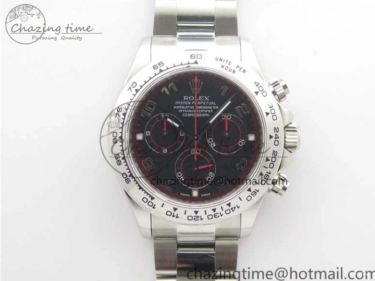 MiroTime 0116 Vibrant Daytona 116520 SS Noob 1:1 Best Edition Black Dial On SS Bracelet A 2987